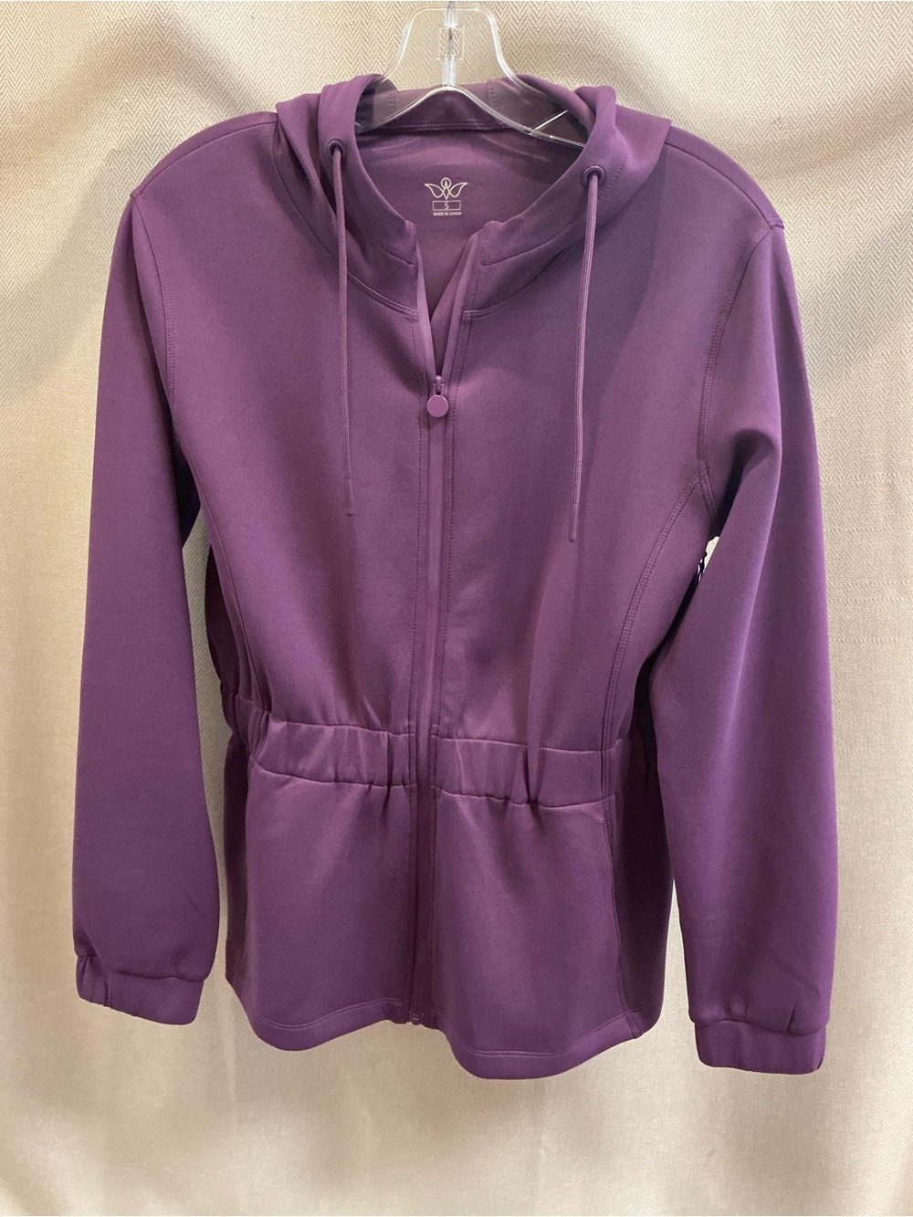 Tail Robyn Peplum Jacket with Hood Wineberry
